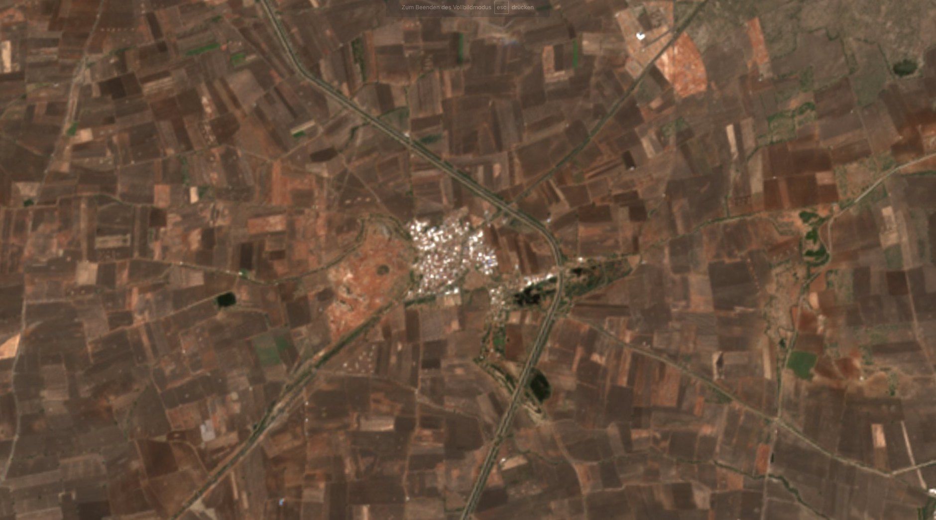 Sentinel-2 satellite image of farmland in Gujarat